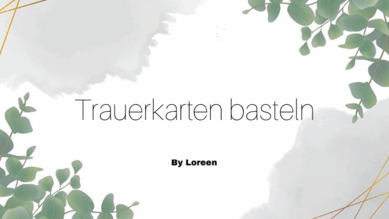 Trauerkarte mit dem Material von Action