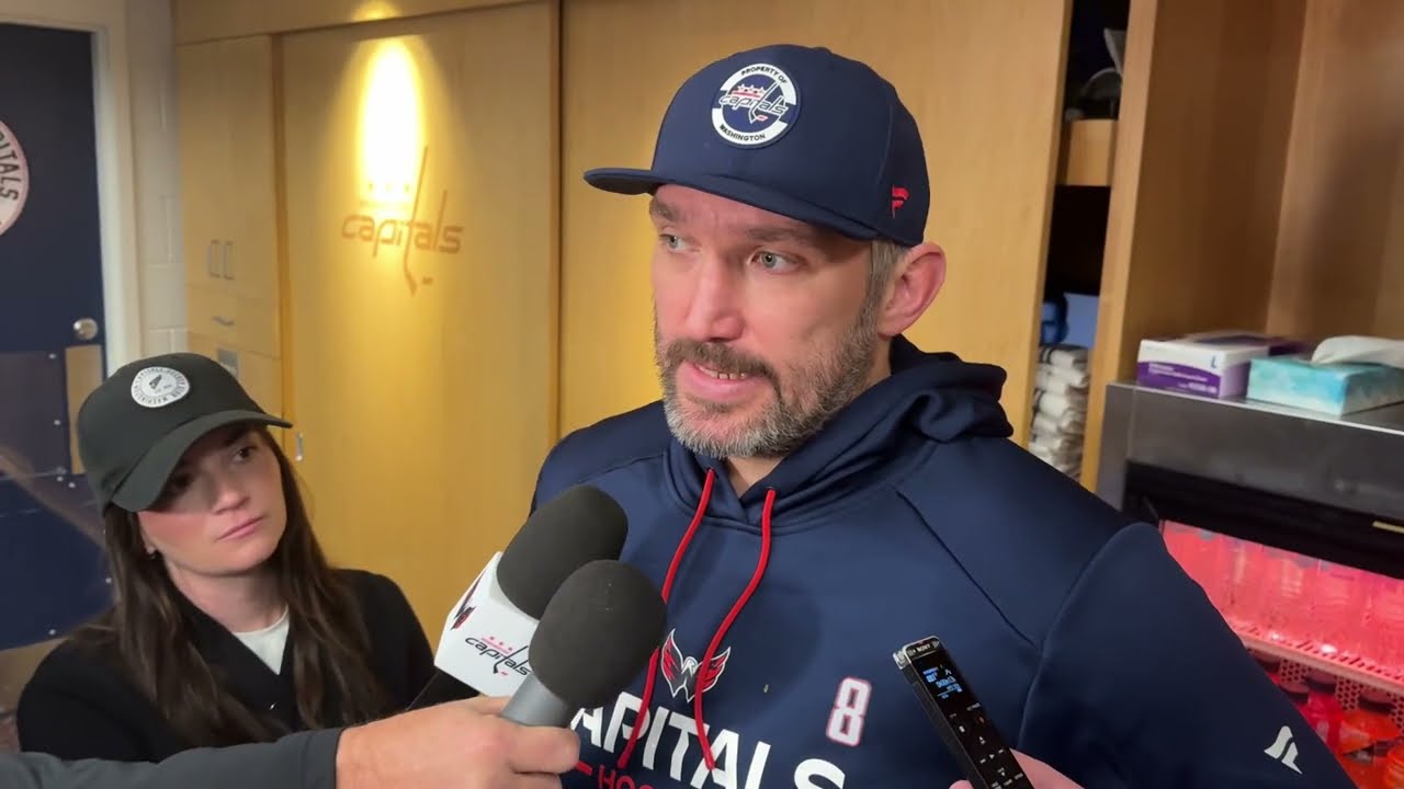 Alex Ovechkin on his slow start to the season and if reaching 900 goals is weighing on him