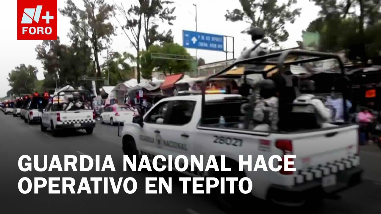 Fuerte despliegue en la Cuauht&eacute;moc: Guardia Nacional patrulla las calles de la Morelos