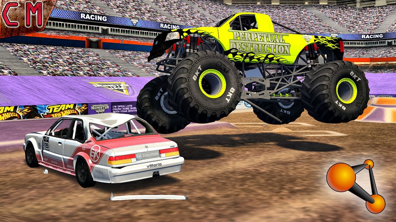 Monster Truck Fun Crashes Monster Jam BeamNG Drive #1
