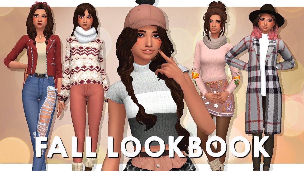 FALL LOOKBOOK 🍁 | Sims 4 Create A Sim (FULL CC LIST)