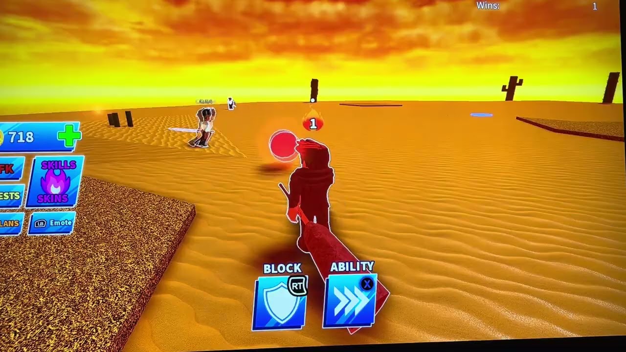 Playing blade ball #roblox