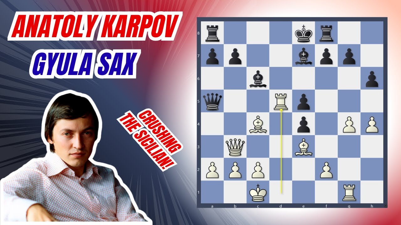 Karpov Crushes the Sicilian! | Anatoly Karpov vs. Gyula Sax (1983)