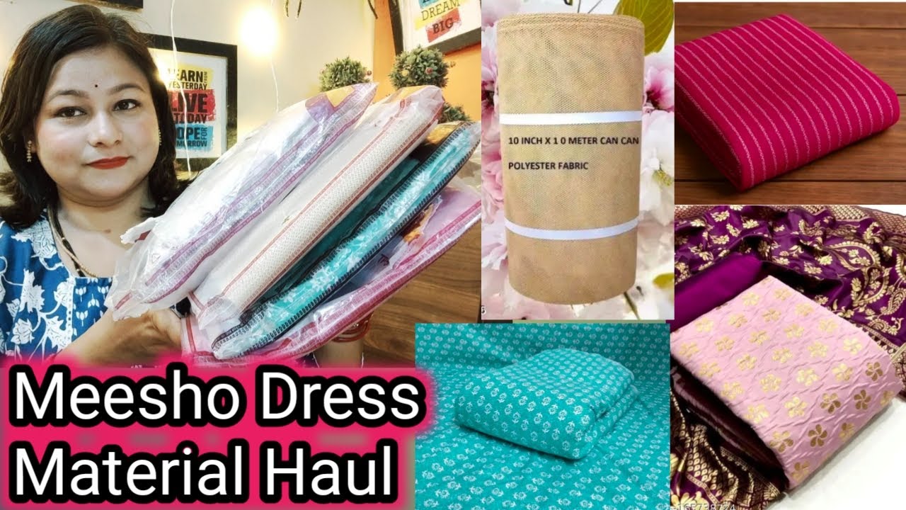 Meesho Dress Material Haul / Meesho Unstitched Suit Material / Meesho Haul / Mona Fashion