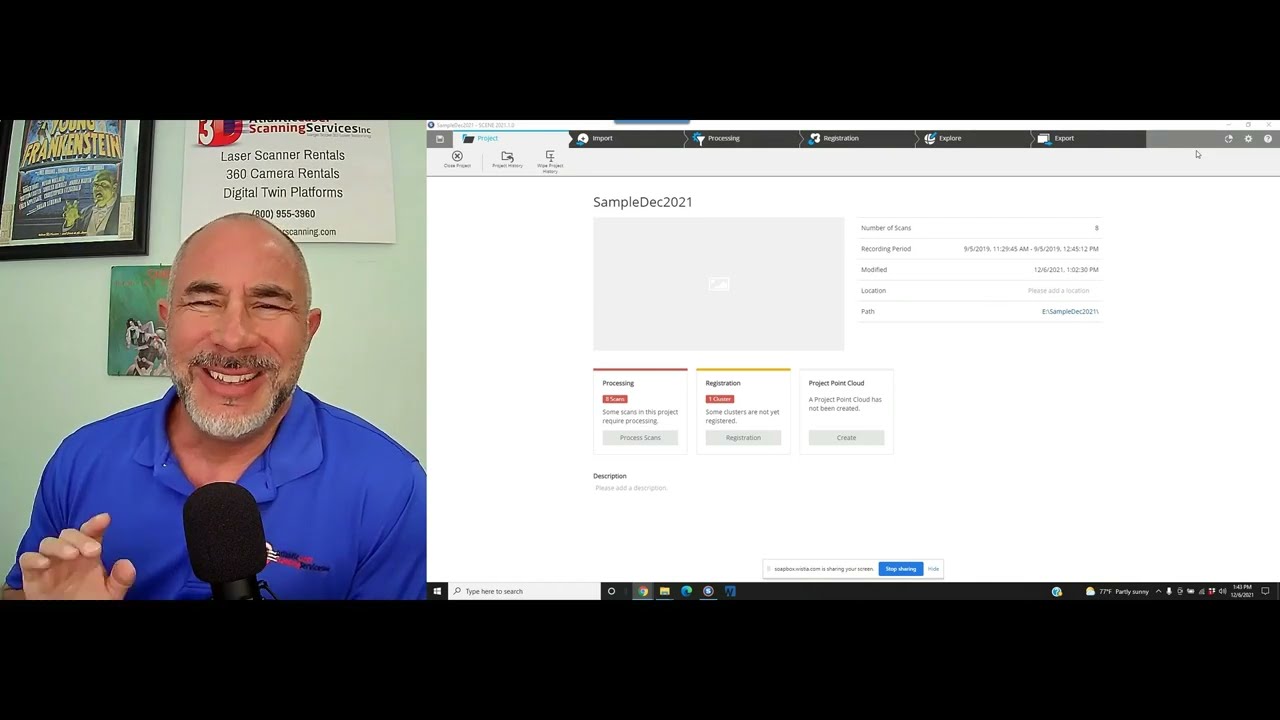 FARO SCENE Registration Using Sphere Targets Outdoors