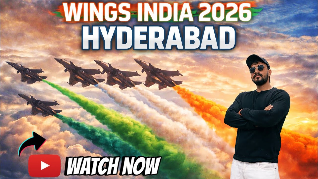 WINGS INDIA 2026 😱AIRSHOW HYDERABAD LIVE ✈️ Biggest Aviation Event in India!