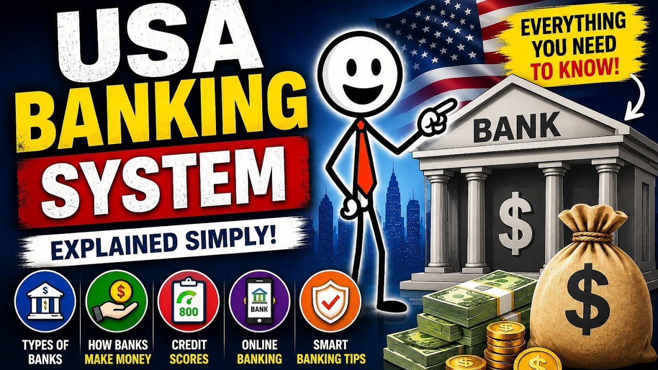 🇺🇸 USA Banking System Explained Simply | How American Banks Really Make Money 💰