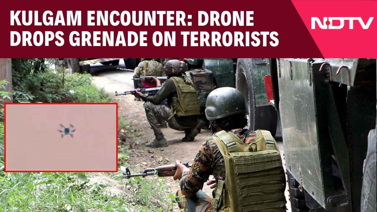 Kulgam Encounter News | Drone Drops Grenade On Terrorists, Army Uses Quadcopter In Kulgam Encounter