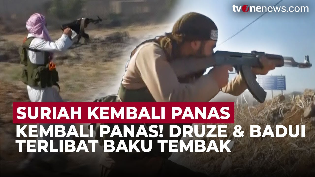 Seram! Ini Detik-Detik Baku Tembak Kelompok Druze dan Badui Suriah | OneNews Update