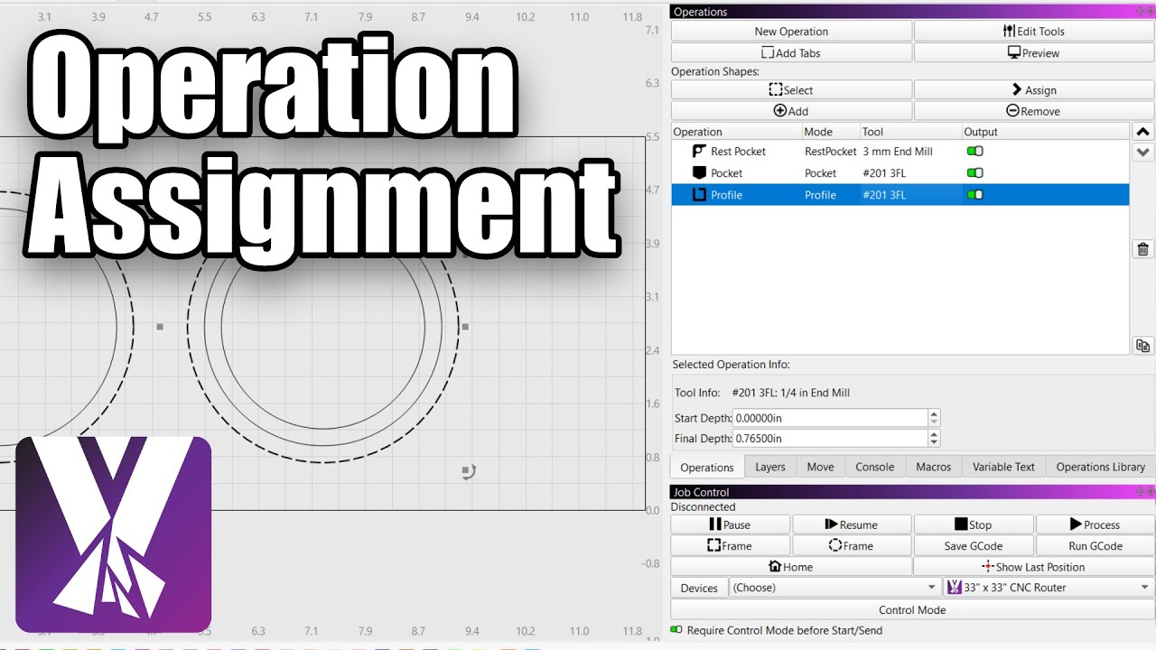 Assigning Operations in MillMage