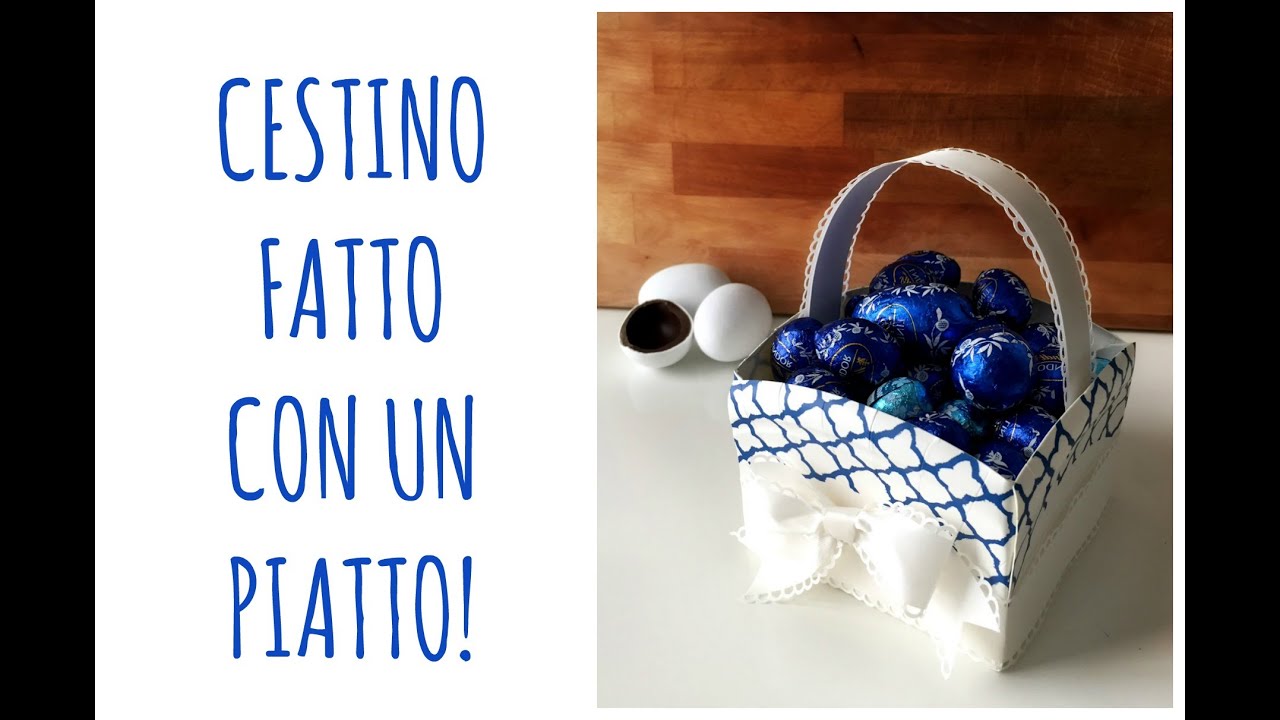 Come fare un bel Cestino con un piatto di carta! (Riciclo Creativo)  Arte per Te