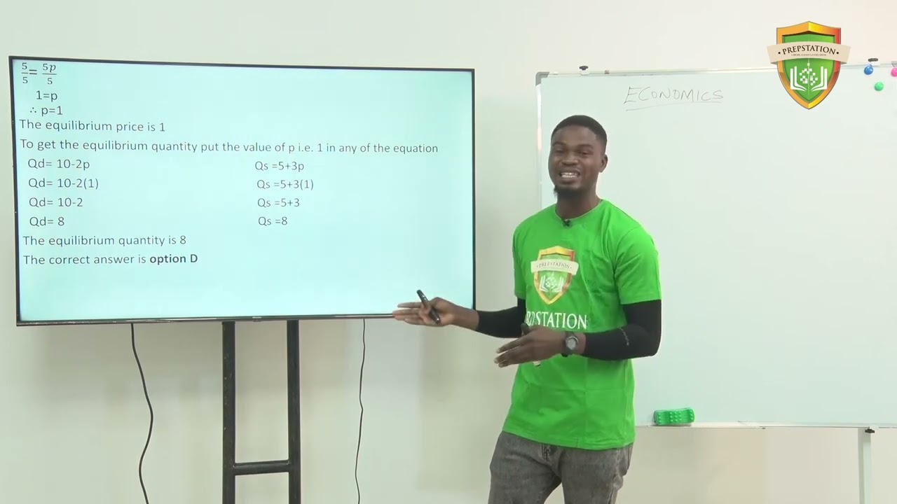 Economics: 2023 JAMB/ UTME Tutorials (Episode 1 of 5) Teaches how to answer past and new questions