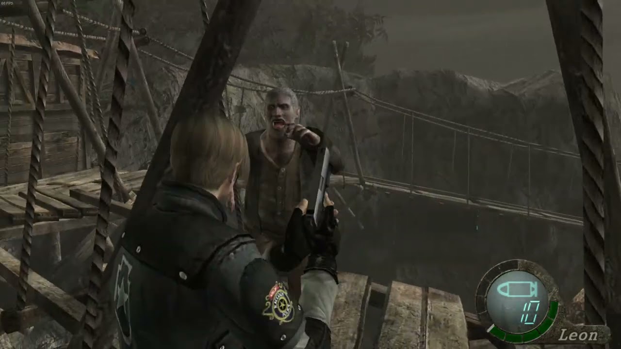 Resident Evil 4: Churchyard Fight, No Damage, No Item Case, All Enemies Defeated