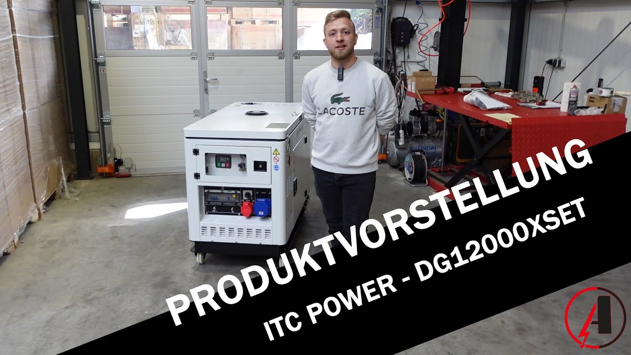Diesel Stromaggregat DG12000XSET von ITC Power, Ademax stellt Euch den Allrounder aus Spanien vor.