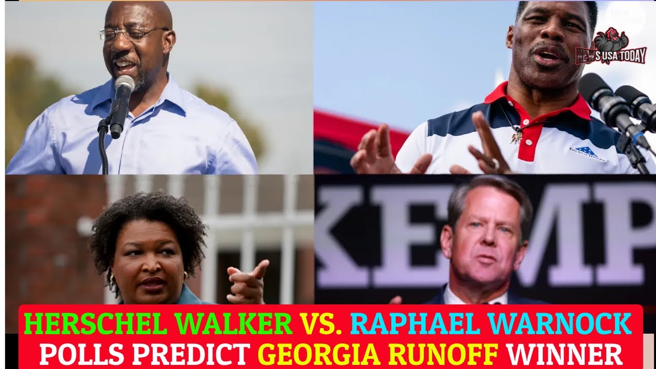 Herschel Walker vs  Raphael Warnock Polls Predict Georgia Runoff Winner