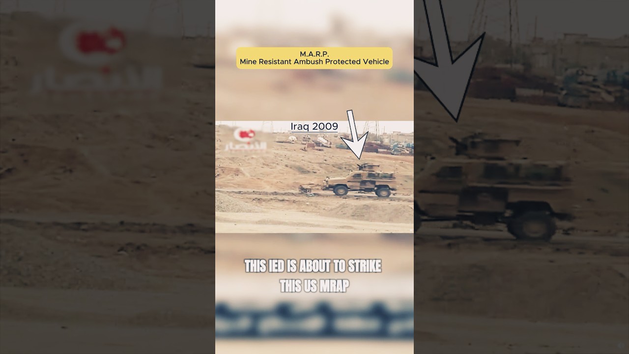CLOSE CALL: U.S. MRAP Hit by a Devastating IED in Iraq!
