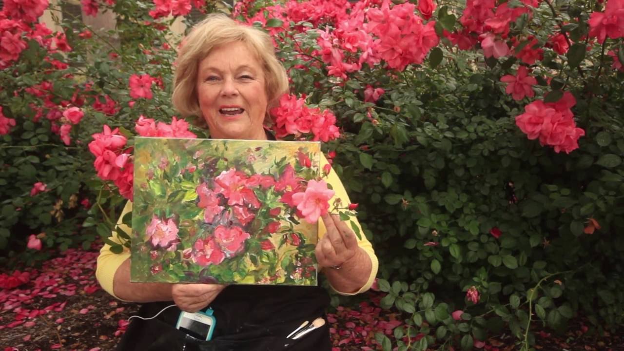 Paint Wild Red Roses -- Rose Painting Lesson