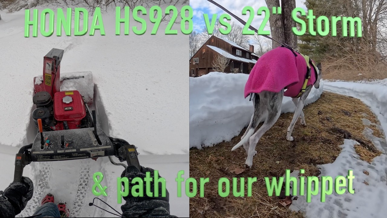 Honda HS928 Snowblower vs 22