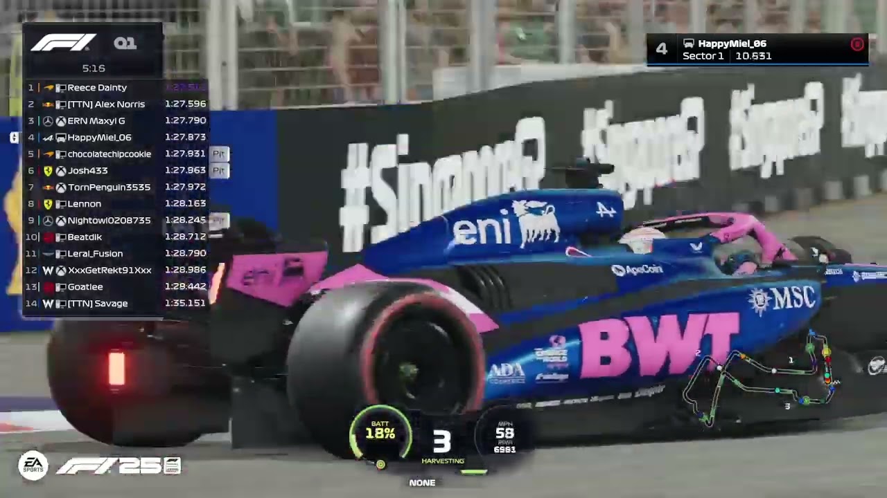 RPL Formula 1 | Season 14 | Round 15 Singapore