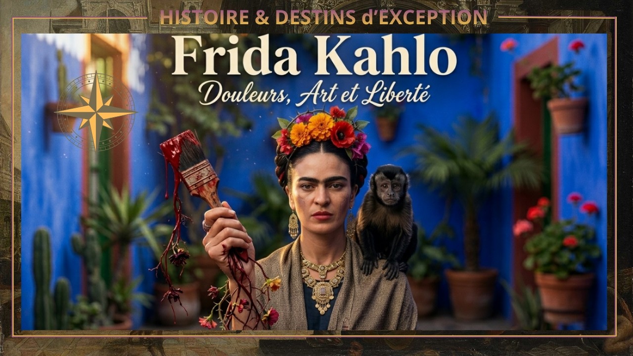 🎨🌵 Frida Kahlo – Douleurs, Art et Liberté ✨🌺