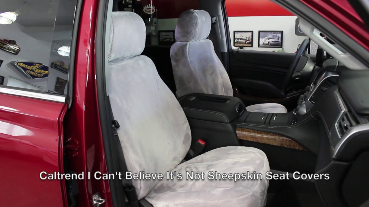 CalTrend I Can't Believe It's Not Sheepskin Seat Covers at California Car Cover