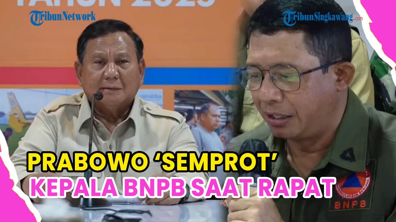 PRABOWO SEMPROT KEPALA BNPB SAAT RAPAT BANJIR❗