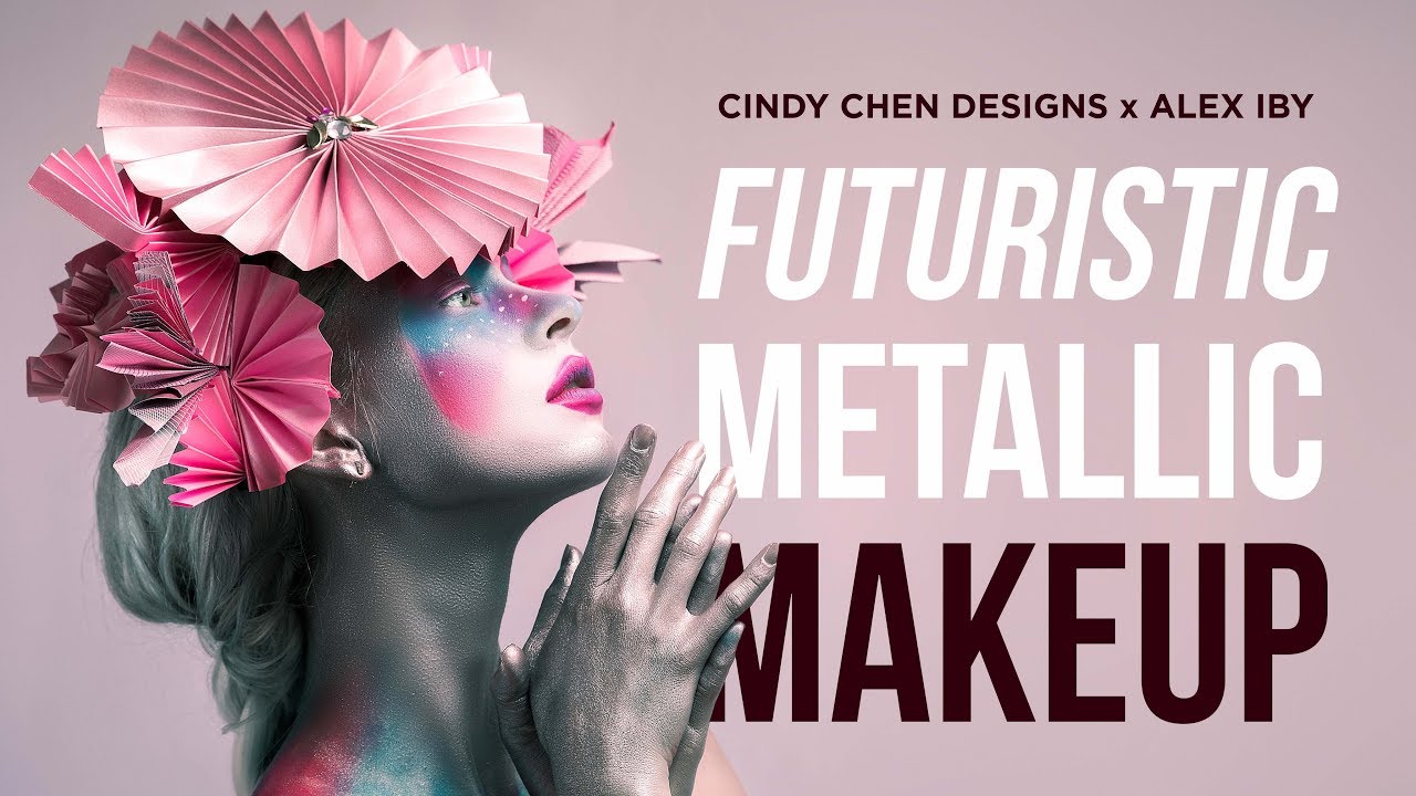 Futuristic Metallic Makeup | Avant-Garde Beauty Photoshoot | Behind the Scenes