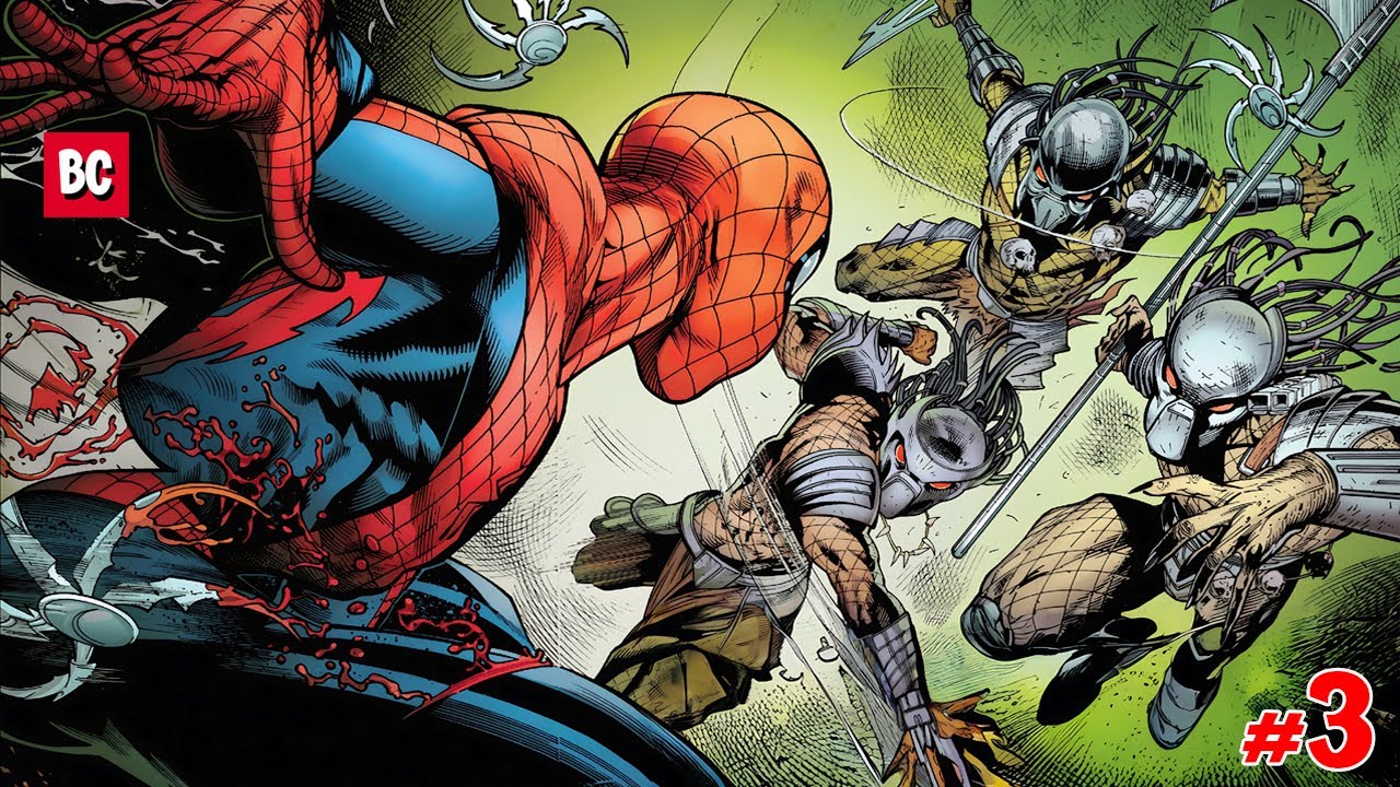 PREDATOR vs SPIDERMAN #3: Guerra en el Daily Bugle y Kraven el Cazador en acción.