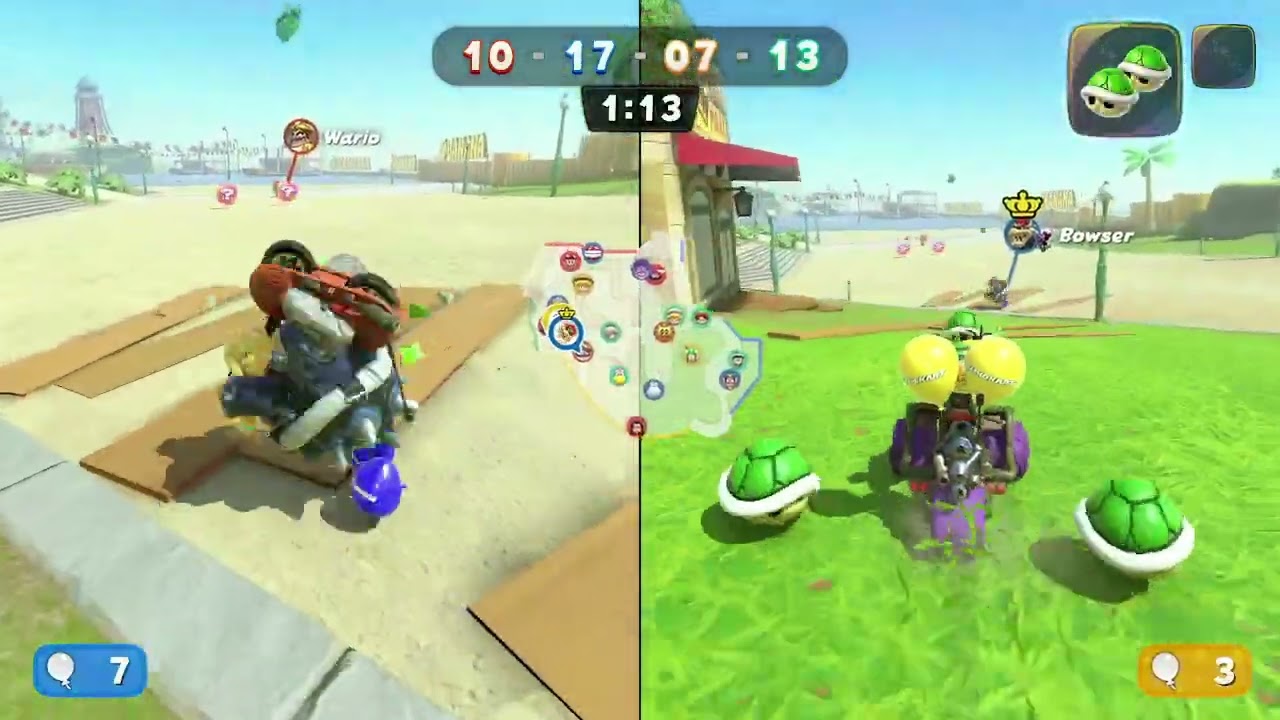 Bowser Team VS Lakitu Team - Balloon Battle