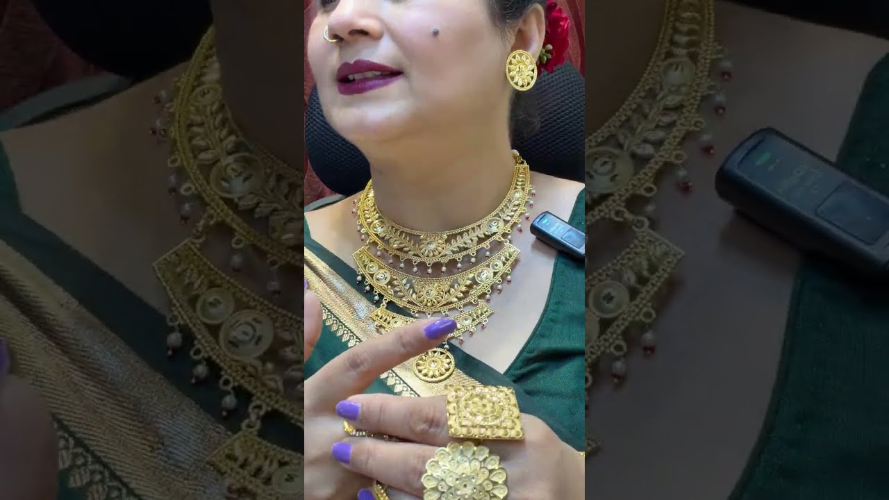 5 milligram gold plated and polished jewellery | booking number 9971930824 | #goldjewellery