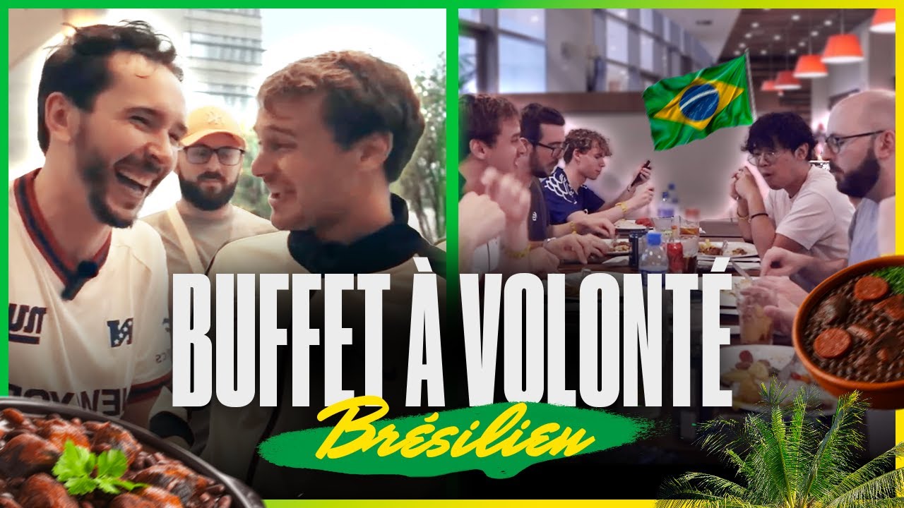Petit buffet sous typhon, le groupe vit bien ! (Les OG's au Brésil)