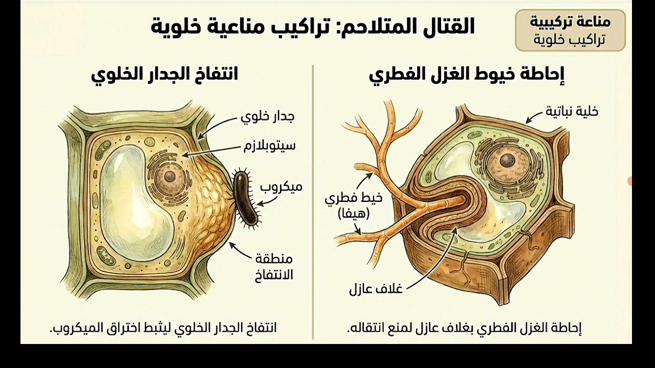 اتعلم بذكاء | شرح المناعة فى النبات كامل |  أحياء تالتة ثانوى منهج جديد 2026