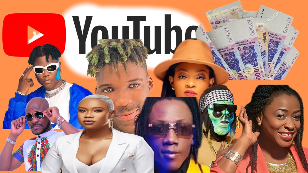 Voici Les 7 Artistes B&eacute;ninois Qui Gagnent Des Millions Sur Youtube En 2023😲