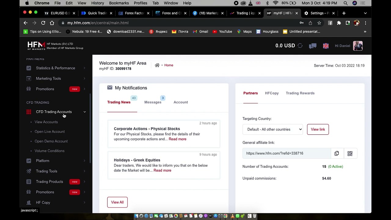 HOW TO CREATE A HFM DEMO CONTEST ACCOUNT