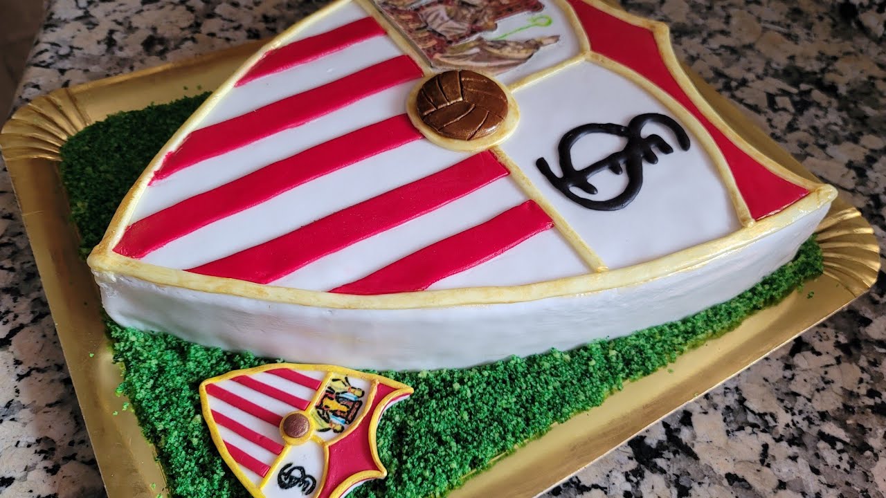Tarta escudo del Sevilla F.C