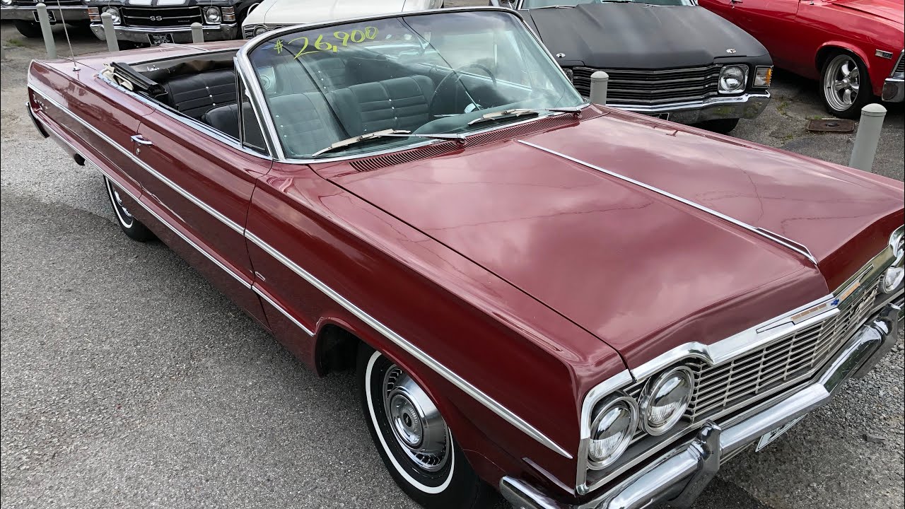“SOLD” Test Drive 1964 Impala Convertible $26,900