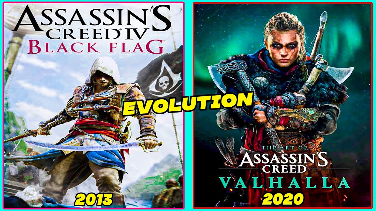 Evolution of Assassin's Creed Valhalla vs Assassin's Creed IV Black Flag