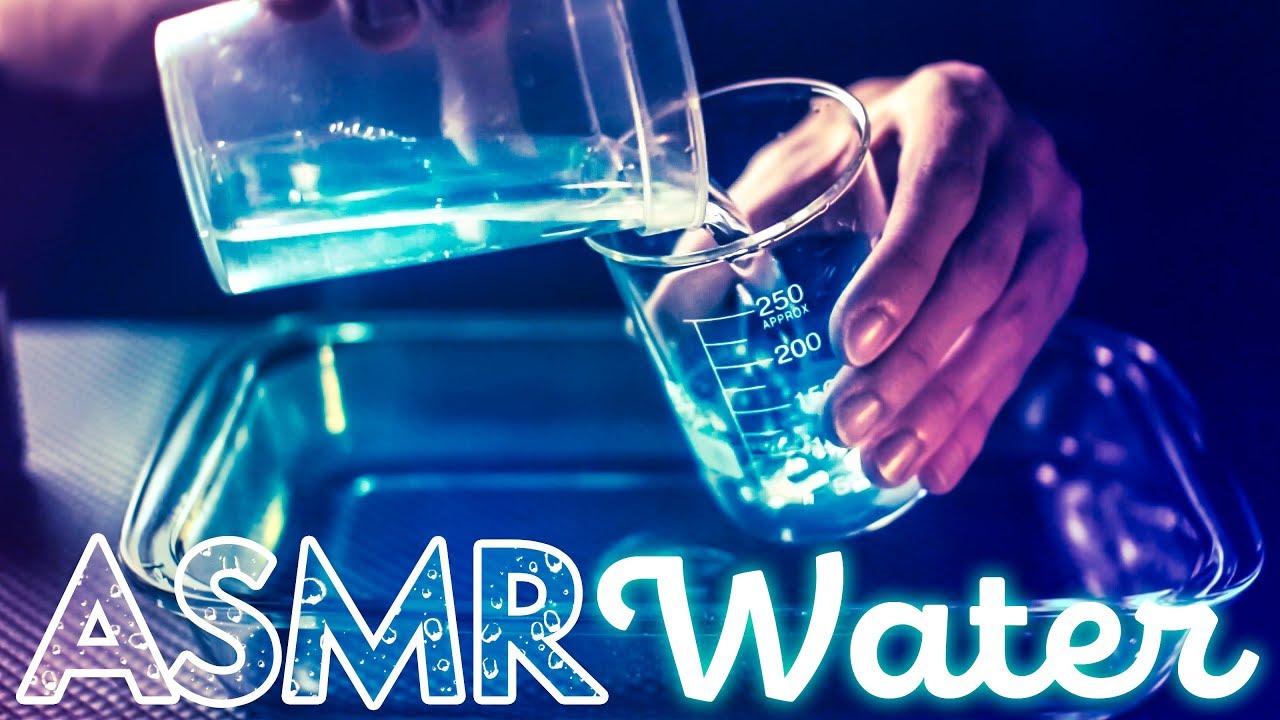 WATER Pouring Liquid & Glass 💦ASMR No Talking for SLEEP