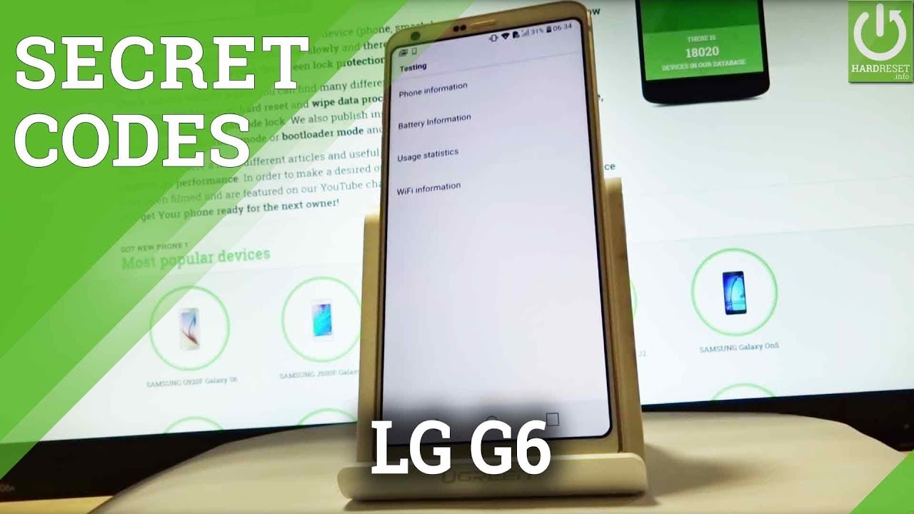 Секретные коды в LG G6 H870 - Расширенные настройки / Советы и хитрости