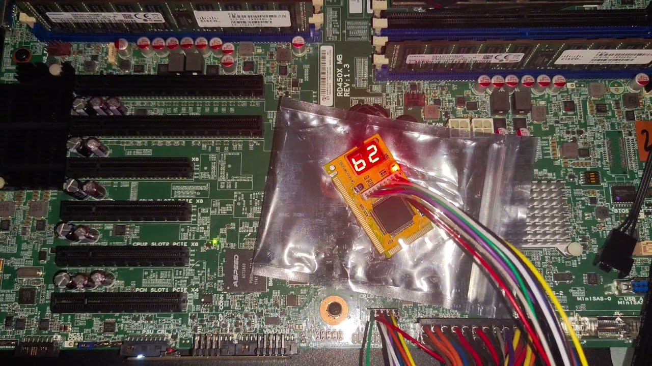 Lenovo rd450x v1.3 10g debug post card LPC