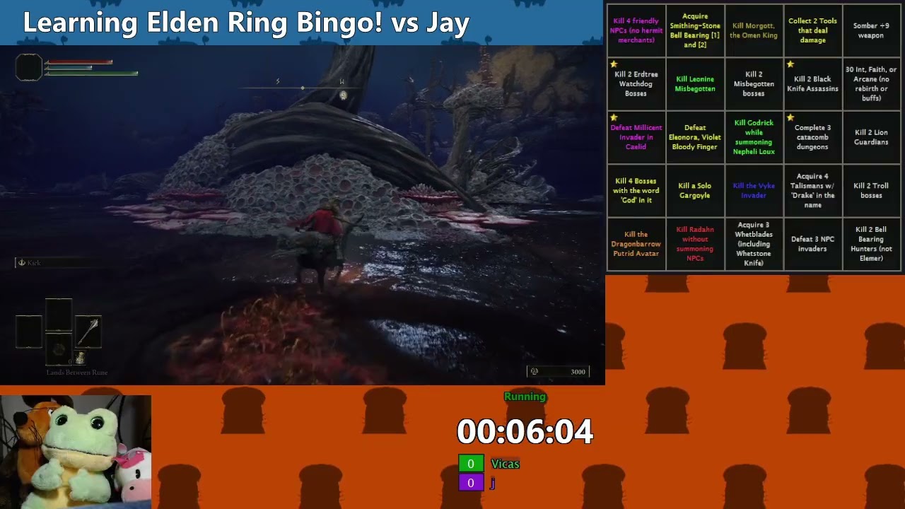 Elden Ring Bingo - Base Game vs Jay