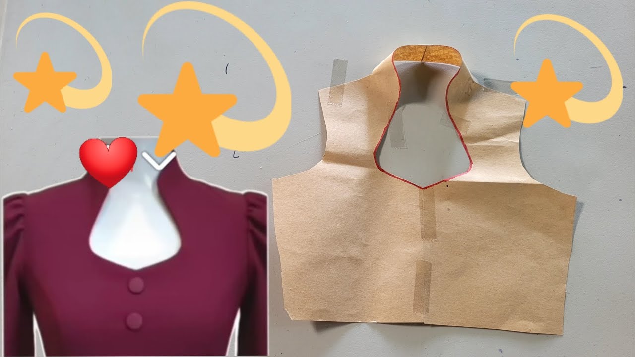 Cắt nhanh kiểu cổ áo vừa đẹp vừa sang