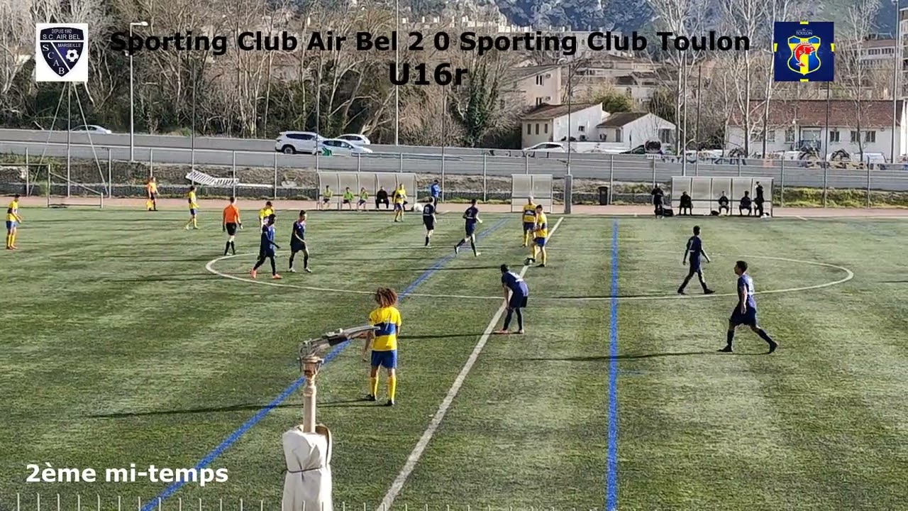 U16 Régional ligue méditerranée Sporting club Air Bel reçois Sporting Club Toulon et 5 but du match
