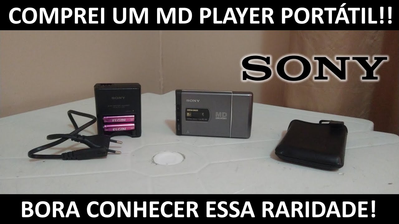 Comprei um MD PLAYER portátil Sony MZ-E40: