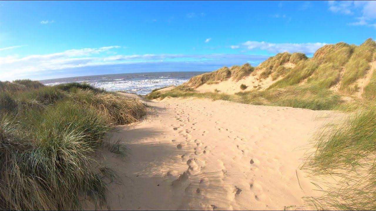 Blackpool Sea Front & Beach Walk | Lancashire England | 4k