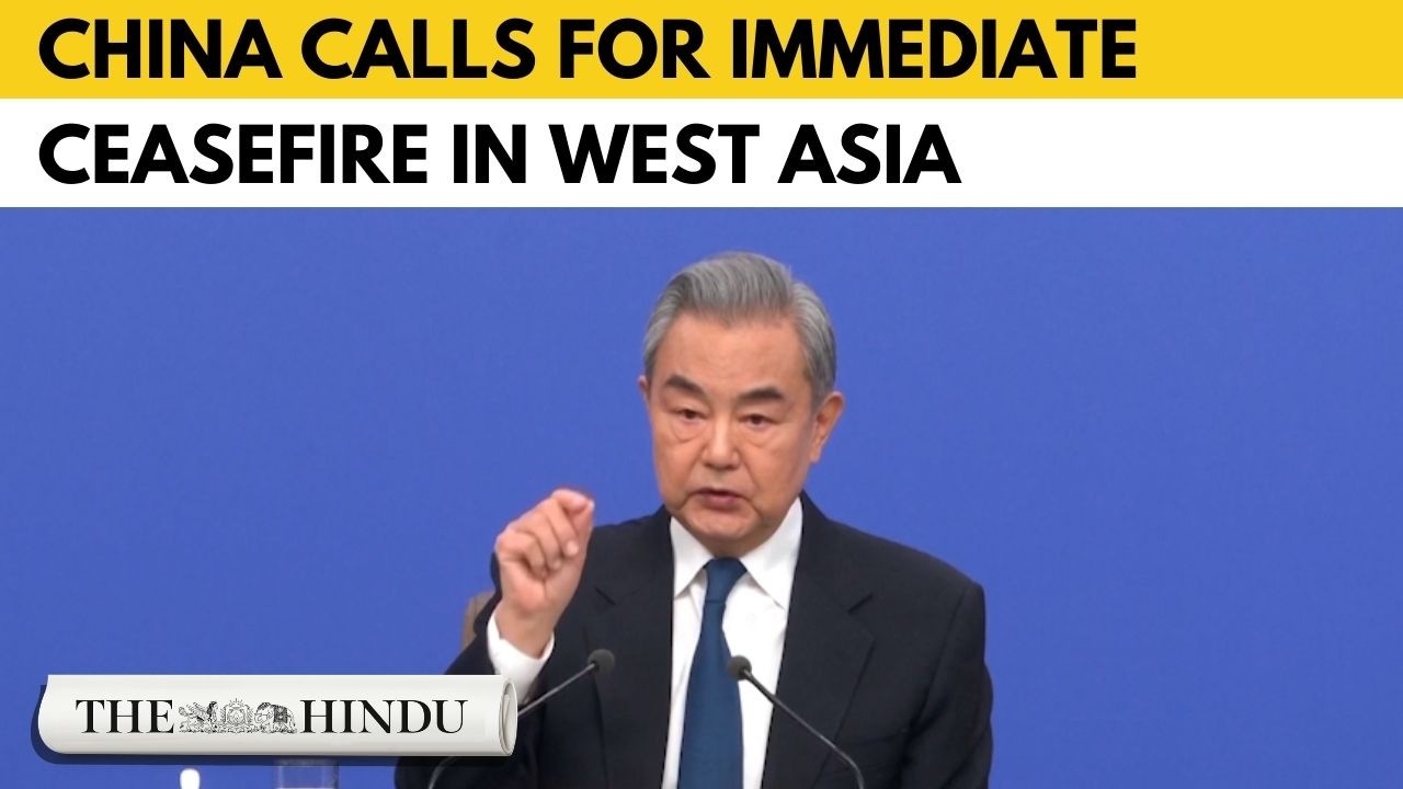 West Asia tensions: China calls for immediate ceasefire and peace talks