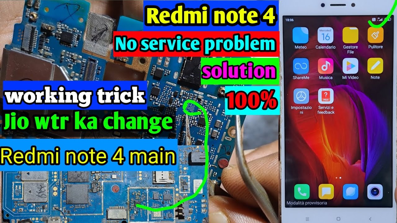 Redmi Note 4 No Service Problem Solution MI Note 4 No Service Problem