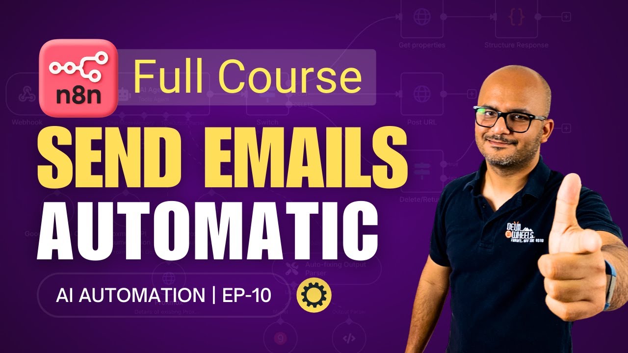 Build Your First n8n Workflow - Send Welcome Emails Automatically | Step-by-Step n8n Tutorial