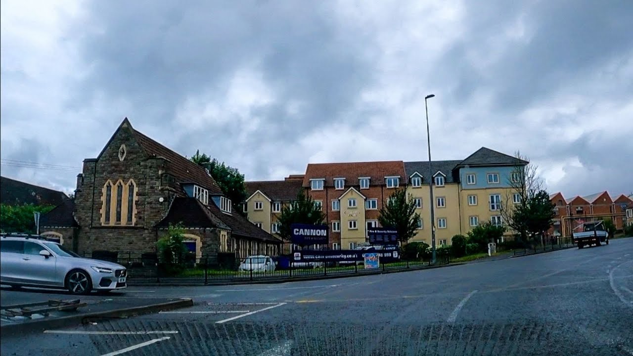 Driving from Filton to Bristol - England