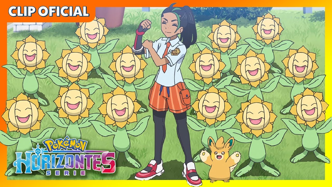 &iexcl;Liko, Rod, Menc&iacute;a y Sunflora! | Serie Horizontes Pok&eacute;mon | Clip oficial